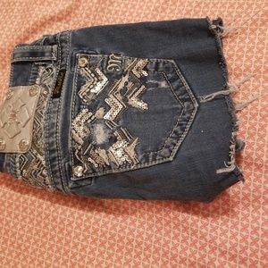 Miss me jeans cut up and shorts